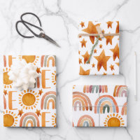 Watercolor 1st Birthday Happy Fun Boho 