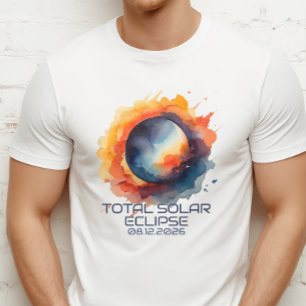 Watercolor 2026 Eclipse Keepsake T-Shirt