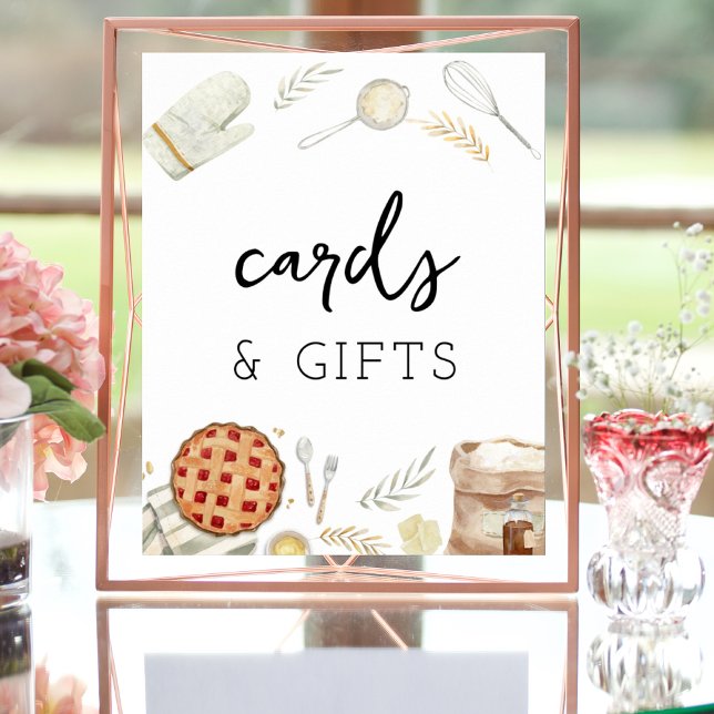 Watercolor A Cutie Pie Baking Cards & Gifts Poster (Creator Uploaded)