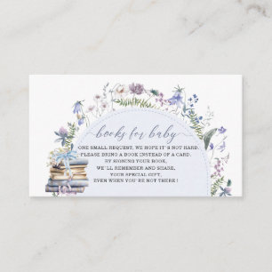 Watercolor a new capter begin baby shower books f Enclosure Card