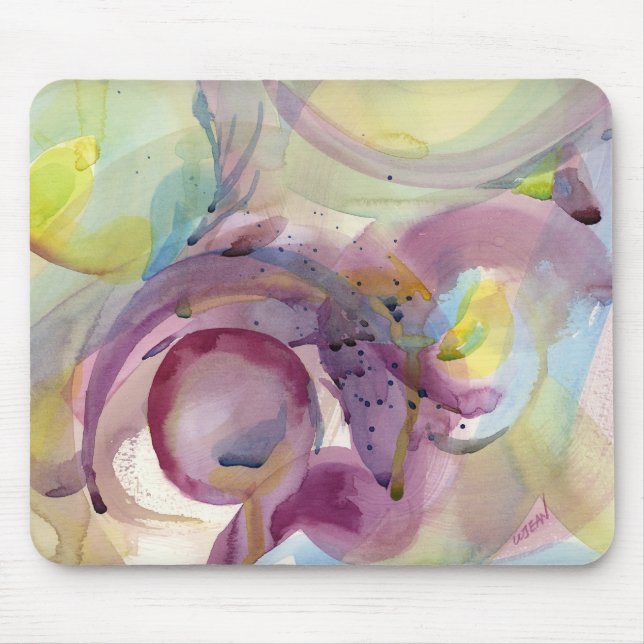 Watercolor Abstract 2 Mouse Mat (Front)