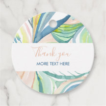 Watercolor Abstract Art Custom Favour, Product Tag