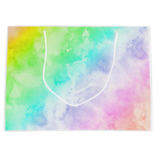 Watercolor Abstract Art Large Gift Bag