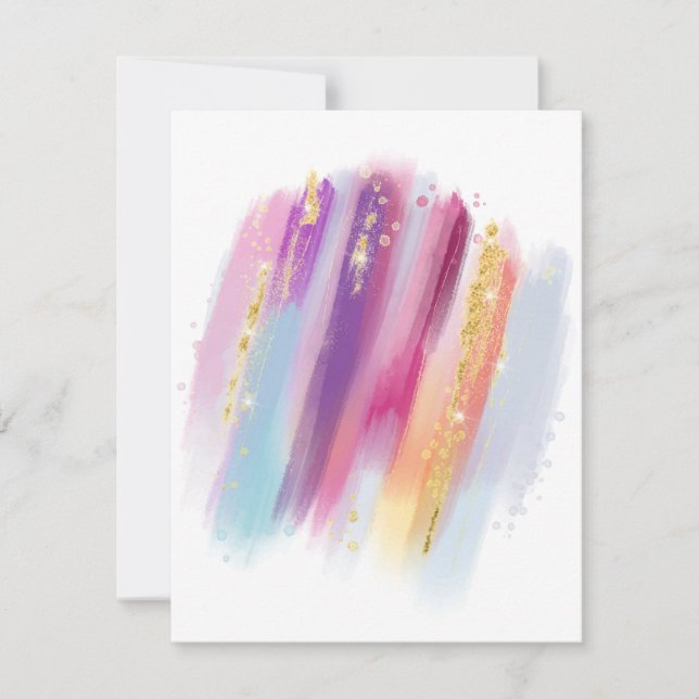 Watercolor Abstract Background 1 Card (Front)