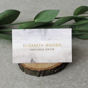 Watercolor Abstract Beige Professional  Business C Card