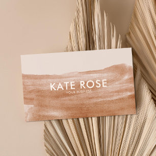 Watercolor Abstract Boho Business Card