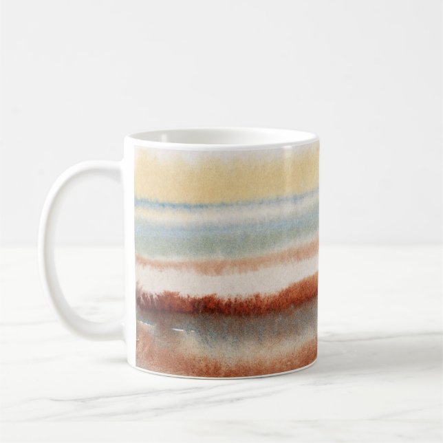 Watercolor Abstract Boho   Coffee Mug (Left)