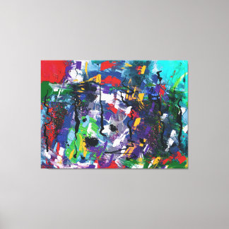 Watercolor abstract canvas print
