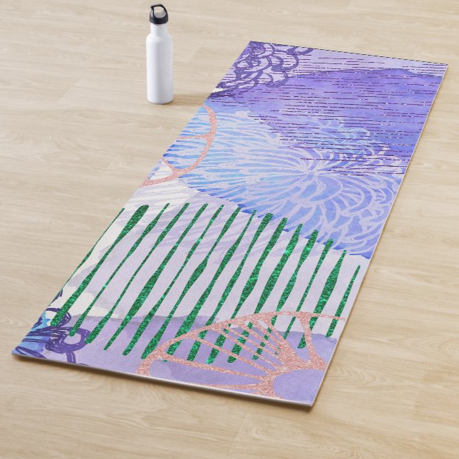Watercolor Abstract Colourful Background Yoga Mat (In Situ)
