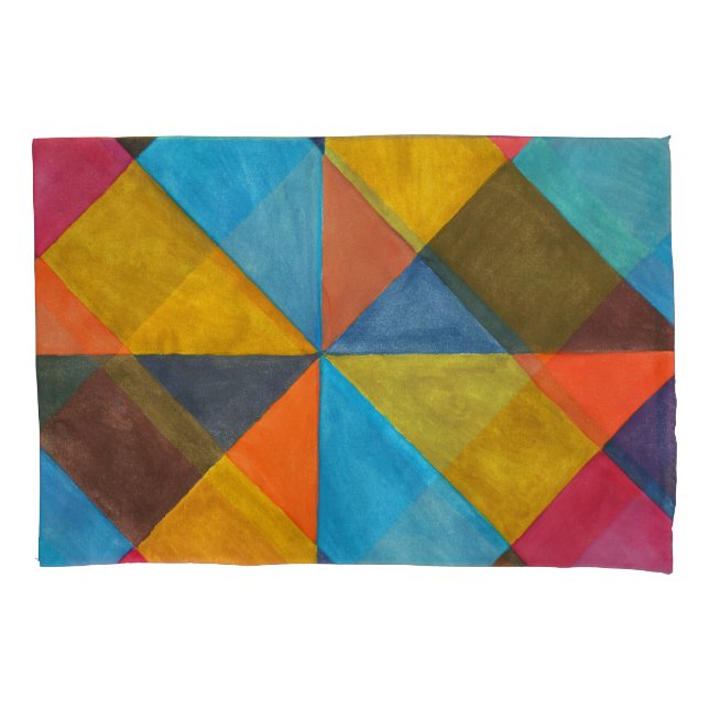 Watercolor abstract creative design. pillowcase (Front)