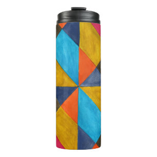 Watercolor abstract creative design. thermal tumbler