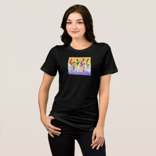 Watercolor, abstract Gakonga African Art T-shirt Tri-Blend Shirt