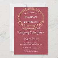 Watercolor Abstract | Geometric Circle Wedding