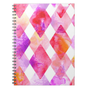 Watercolor Abstract: Hand Painted Seamless. Notebook