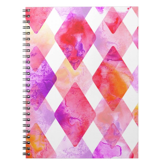 Watercolor Abstract: Hand Painted Seamless. Notebook (Front)
