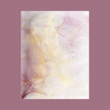 Watercolor Abstract Liquid Gold Scrapbook Paper