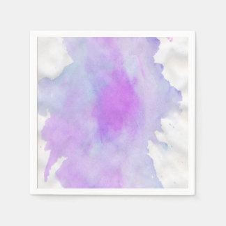 Watercolor abstract modern napkin