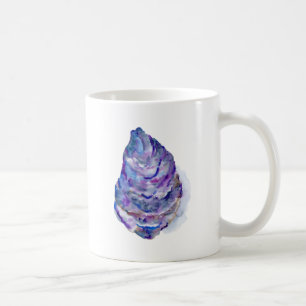 Watercolor abstract Oyster Shell Coffee Mug