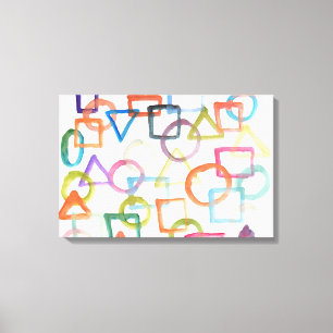 watercolor abstract painting canvas print