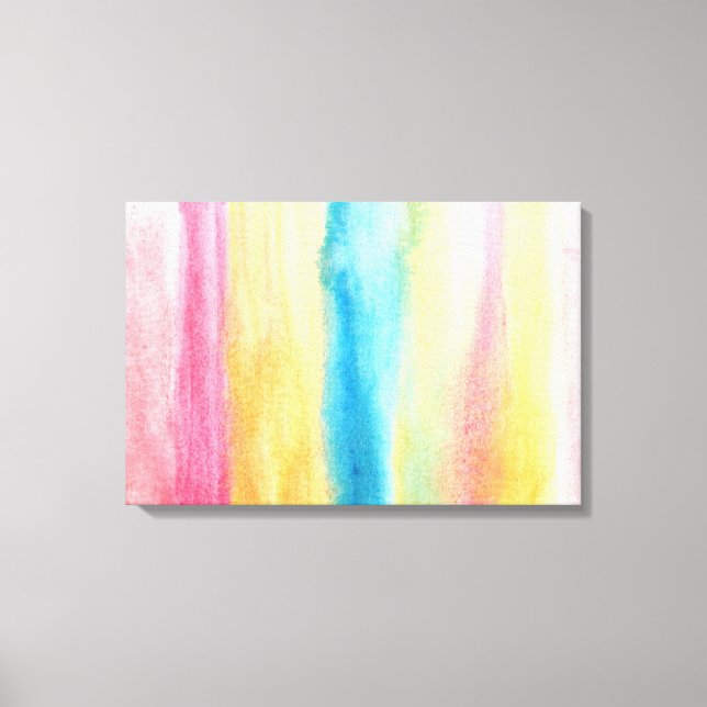 watercolor abstract painting canvas print (Front)