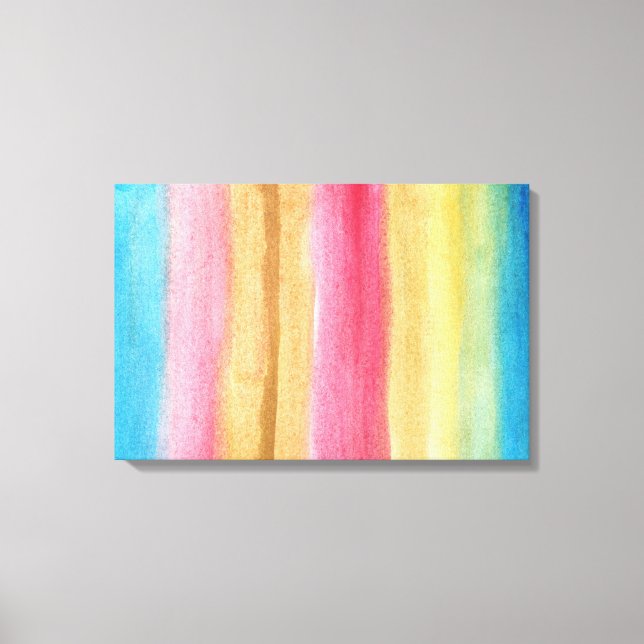 watercolor abstract painting canvas print (Front)