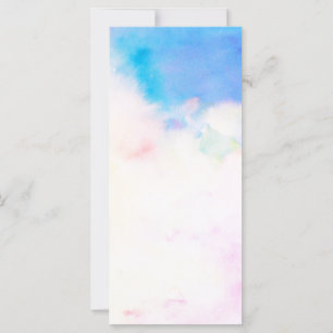 Watercolor abstract Pattern Bookmark Rack Card