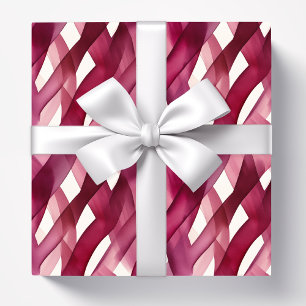 Watercolor Abstract pattern Burgundy Wrapping Paper