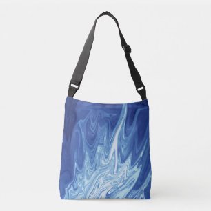 Watercolor abstract pattern crossbody bag