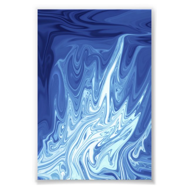 Watercolor abstract pattern photo print (Front)