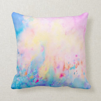 Watercolor Abstract Pattern Pillow