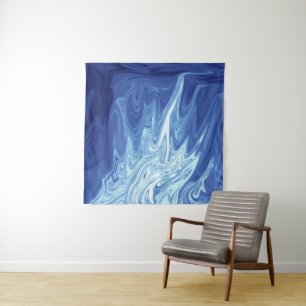 Watercolor abstract pattern tapestry
