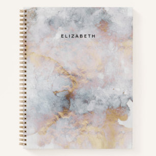 Watercolor Abstract Spiral Notebook