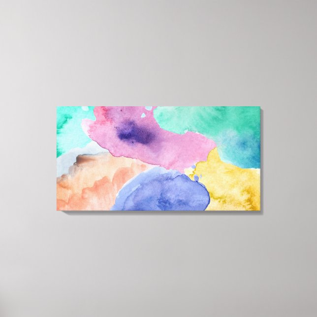 Watercolor Abstract Stretched Canvas Print (Front)