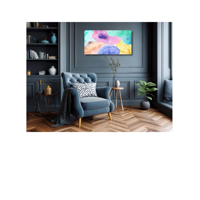 Watercolor Abstract Stretched Canvas Print (Creator Uploaded)