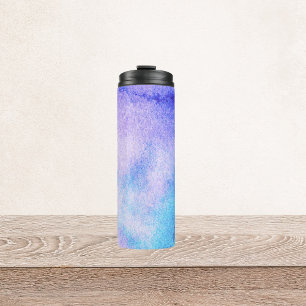 Watercolor Abstract Thermal Tumbler