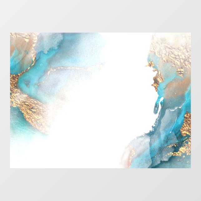 Watercolor abstract  window cling (Sheet)