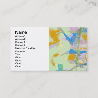 Watercolor Abstraction Custom Business Card