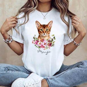Watercolor Abyssinian Cat T-Shirt