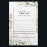 Watercolor Advice Card<br><div class="desc">Stylish advice card for your guests.</div>