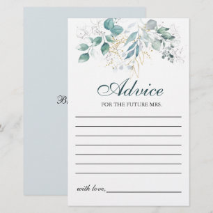 Watercolor Advice Card