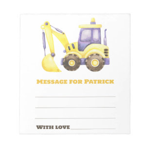 Watercolor aeroplane birthday time capsule message notepad