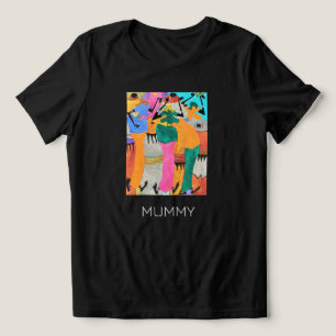 Watercolor, African Art, Awesome Joy Dance Mummy Tri-Blend Shirt