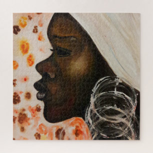 Watercolor - African Beauty - Jigsaw Puzzle