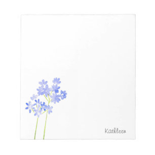 Watercolor Agapanthus Notepad