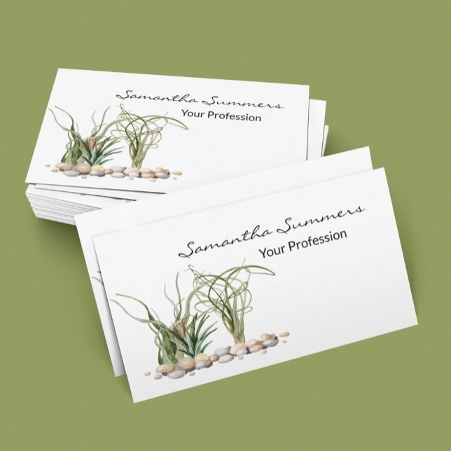 Watercolor Air Plants  Business Card (Creator Uploaded)