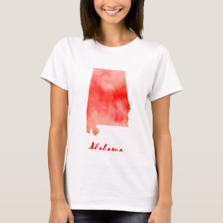 Watercolor Alabama United States T-Shirt