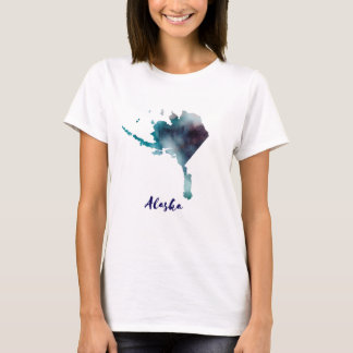 Watercolor Alaska United States T-Shirt