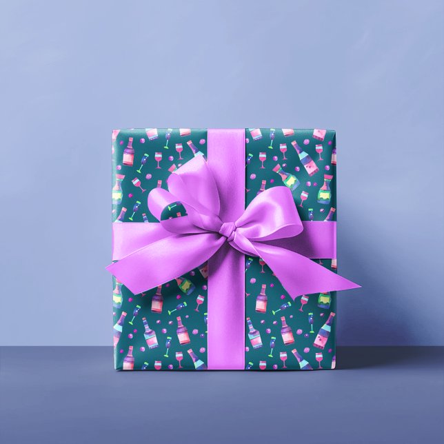 Watercolor Alcohol Pattern | Dark Wrapping Paper (Creator Uploaded)