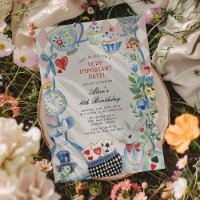 Watercolor Alice in Wonderland Birthday Party