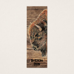 Watercolor American Bison Buffalo Animal  BookMark